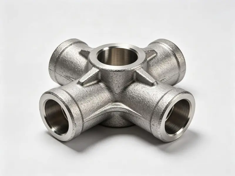 Cross Fitting Investment Casting - SS304, SS316, 4-Way | Huayong Metal